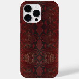 Rood en Zwart Python Print Case-Mate iPhone 14 Pro Max Hoesje
