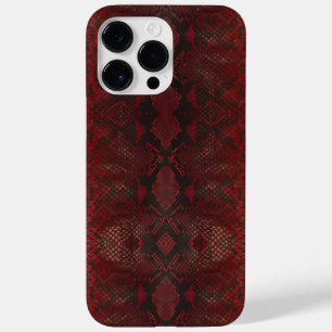 Rood en Zwart Python Print Case-Mate iPhone 14 Pro Max Hoesje