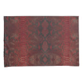 Rood en Zwart Python Print Kussensloop (Voorkant-Rechts)