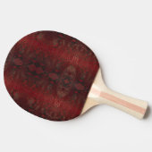 Rood en Zwart Python Print Tafeltennisbatje (Zijkant)