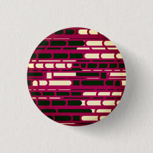 Rood en zwart ronde button 3,2 cm