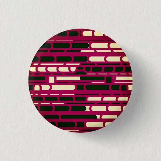 Rood en zwart ronde button 3,2 cm (Voorkant)
