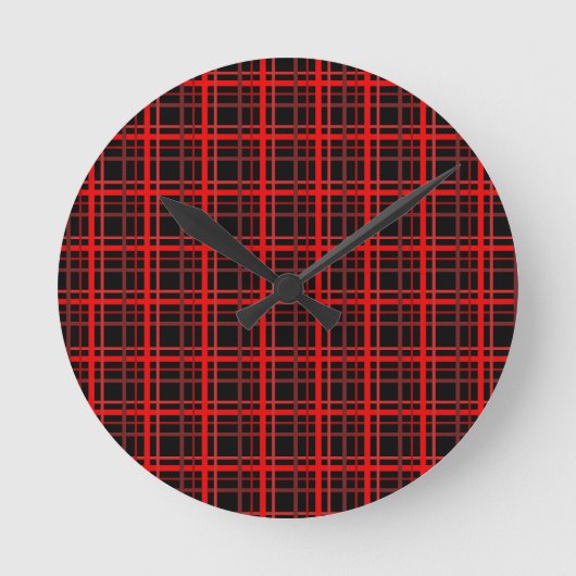 Rood en zwart ronde klok (Voorkant)
