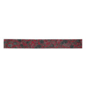 Rood en zwart Roos Gothic Wedding Ribbon Satijnen Lint (Voorkant)
