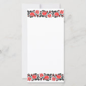 Rood en zwart Roos kruisstikkend patroon (Voorkant)