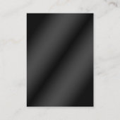 Rood en Zwart Satijnen Plooien Receptie Kaart (Achterkant)