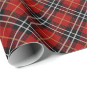 Rood en zwart Schots Tartan Plaid Cadeaupapier (Rol Hoek)