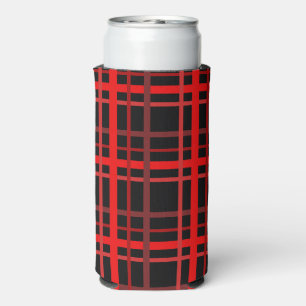 Rood en zwart seltzer blikjeskoeler