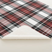 Rood en zwart sherpa deken (3/4)