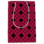 Rood en zwart shippo medium cadeauzakje (Voorkant)