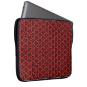 Rood en zwart Show laptophoes Laptop Sleeve (Voorkant Rechts)