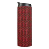 Rood en zwart Show Thermal Tumbler Thermosbeker (Geroteerd rechts)
