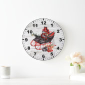 Rood en zwart Slaapgoed voor kerstmanden Grote Klok (Huis)