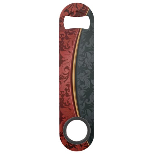  rood en zwart speed flessenopener (Achterkant)