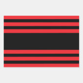 Rood en zwart stijlvol inpakpapier vel (Voorkant)