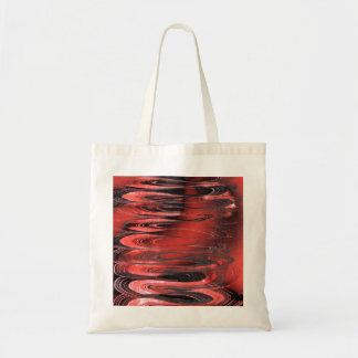 Rood en Zwart Surrealistische Lente Tote Bag