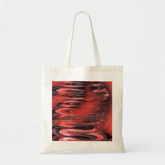 Rood en Zwart Surrealistische Lente Tote Bag (Voorkant)
