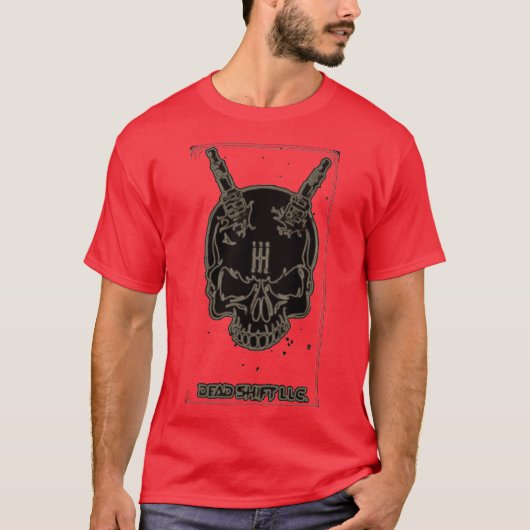 Rood en zwart t-shirt (Voorkant)