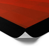 Rood en zwart Taekwondo orkaan Poster (Hoek)