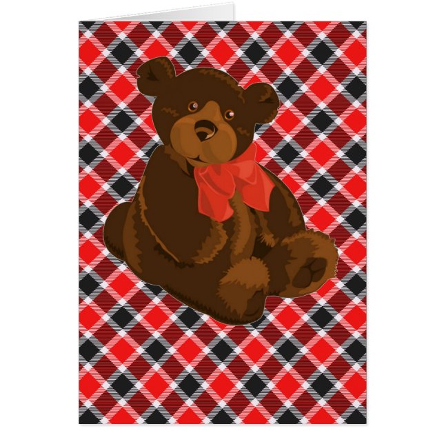 Rood en zwart Tartan (Voorkant)