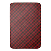 Rood en zwart Tartan Badmat (Voorkant Verticaal)