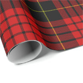 Rood en zwart Tartan, kerstspeldenstang Cadeaupapier (Rol Hoek)