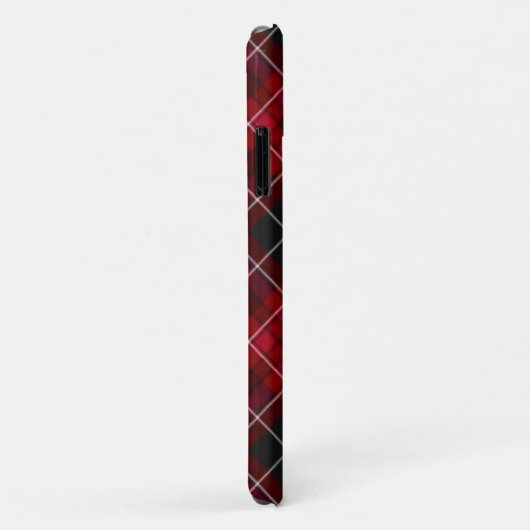 Rood en zwart Tartan Plaid Case-Mate iPhone Case (Achterkant/rechts)