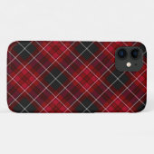 Rood en zwart Tartan Plaid Case-Mate iPhone Case (Achterkant (horizontaal))