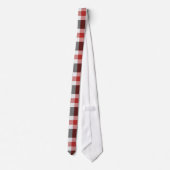 Rood en zwart tartan Stropdas (Achterkant)