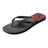  rood en zwart teenslippers (Schuin)