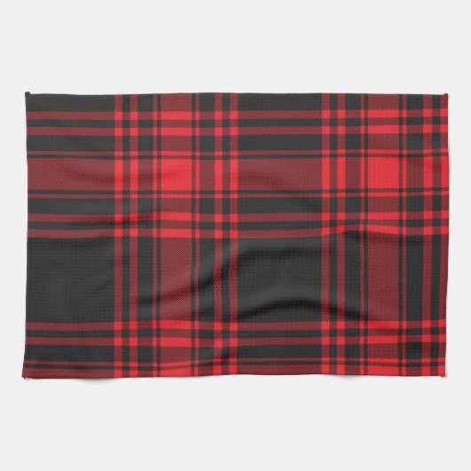 Rood en zwart theedoek (Horizontaal)