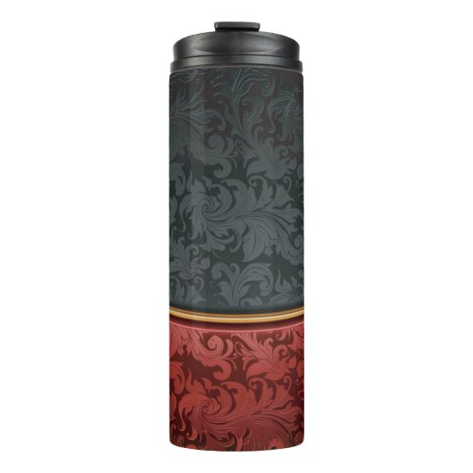  rood en zwart thermosbeker (Voorkant)