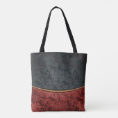  rood en zwart tote bag (Achterkant)