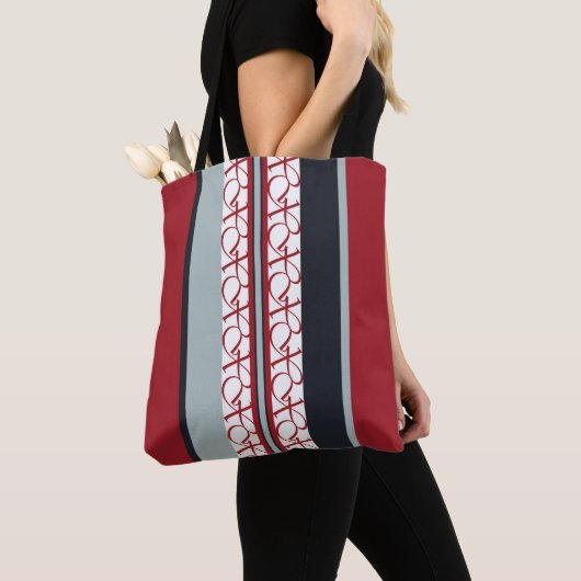 Rood en zwart tote bag (Dichtbij)