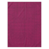 Rood en zwart trendy geometrische art deco patroon tafelkleed (Voorkant)