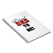 Rood en Zwart Trots Papa om geschenken te zijn Notitieboek (Rechterzijde)