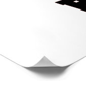 Rood en Zwart Trots Papa om geschenken te zijn Poster (Hoek)