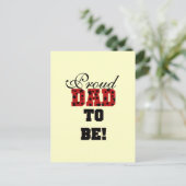 Rood en Zwart Trots Papa om Tshirts en Geschenken  Briefkaart (Staand voorkant)