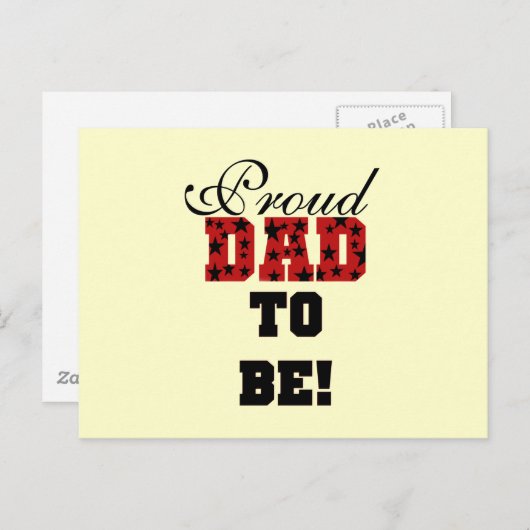 Rood en Zwart Trots Papa om Tshirts en Geschenken  Briefkaart (Voorkant / Achterkant)