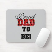 Rood en Zwart Trots Papa om Tshirts en Geschenken  Muismat (Met muis)