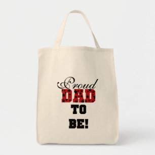 Rood en Zwart Trots Papa om Tshirts en Geschenken Tote Bag