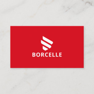 Rood en zwart visitekaartje