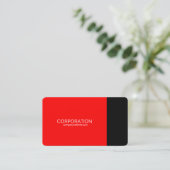 Rood en zwart visitekaartje (Staand voorkant)