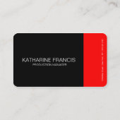 Rood en zwart visitekaartje (Achterkant)