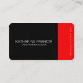 Rood en zwart visitekaartje (Achterkant)