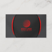 Rood en zwart visitekaartjes sjabloon (Achterkant)