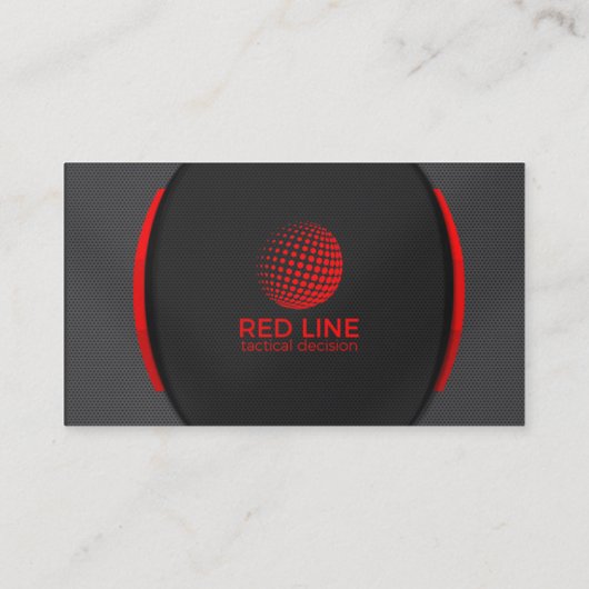 Rood en zwart visitekaartjes sjabloon (Achterkant)