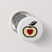 Rood en zwart voedsel om Logo te kweken Ronde Button 3,2 Cm (Voorkant /achterkant)