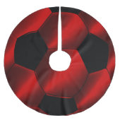 Rood en Zwart Voetbal Kerstboom Rok (Voorkant)