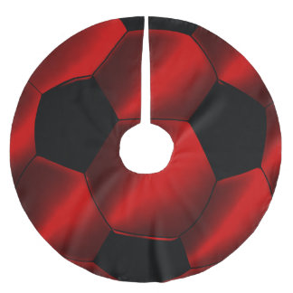 Rood en Zwart Voetbal Kerstboom Rok